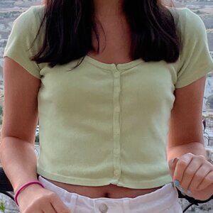 Brandy Melville light green top (one size fits all)